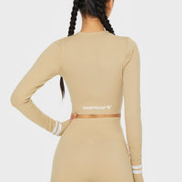 Long sleeve Target+ Seamless Cropped Long Sleeve Sport Top