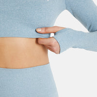Long Sleeve Relax+ Seamless Cropped Long Sleeve Sport Top