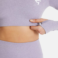 Long Sleeve Relax+ Seamless Cropped Long Sleeve Sport Top