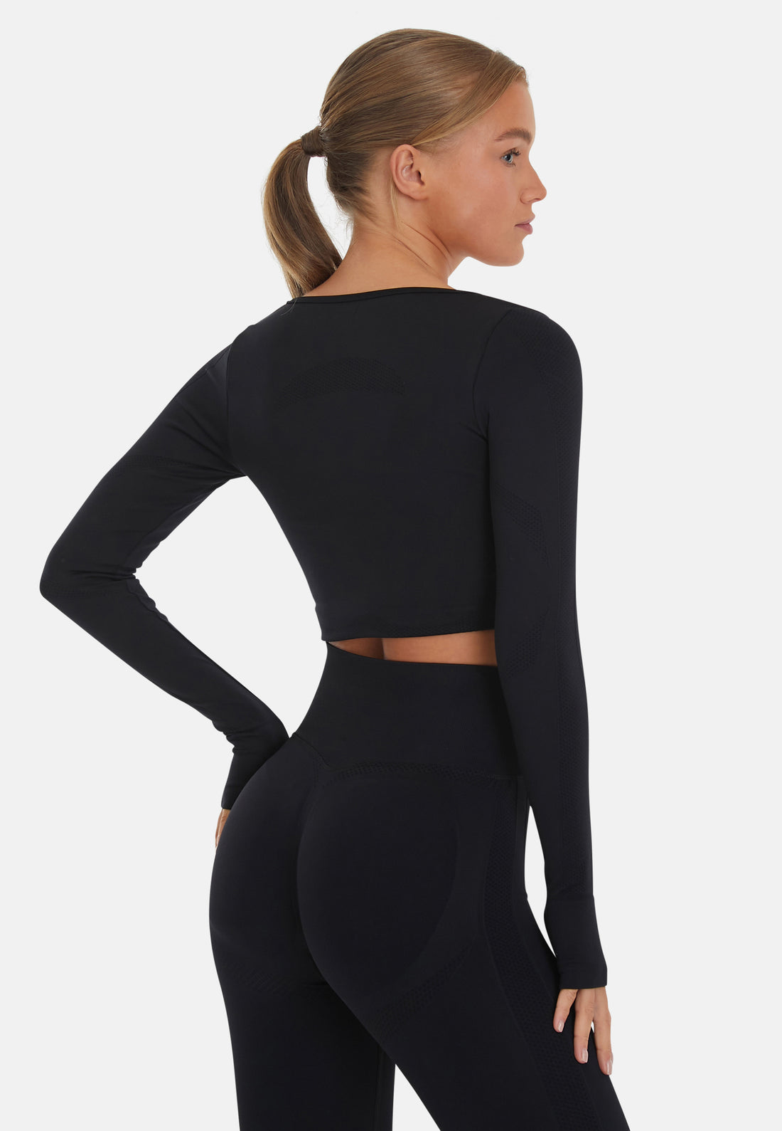 Langarm Movement+ Nahtloses Langarm-Sport-Top