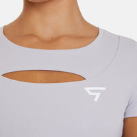 T-Shirt Hollow Out Cropped Sports Top