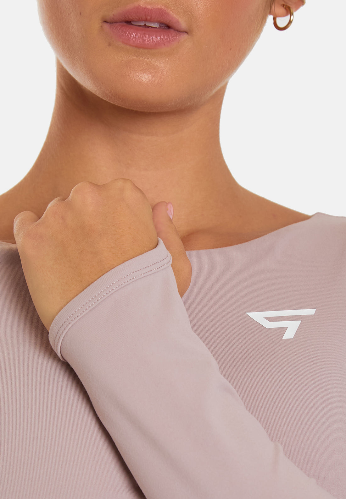 Langärmliges, ausgehöhltes, kurzes, langärmliges Sporttop