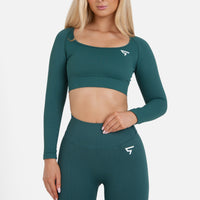 Long Sleeve Retained seamless long sleeve top