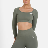 Long Sleeve Retained seamless long sleeve top