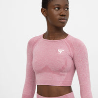 Long Sleeve Embody+ Seamless Cropped Long Sleeve Sport Top - Squatproof