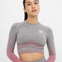 Long Sleeve Future+ Seamless Cropped Long Sleeve Sport Top