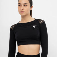 Long Sleeve Vitality+ Cropped Long Sleeve Sport Top - Squatproof