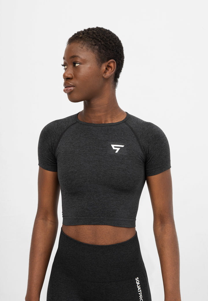 T-Shirt Workout+ Cropped Sport T-Shirt - Squatproof