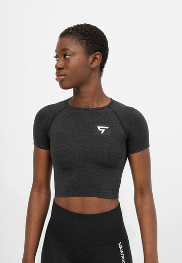 T-Shirt Workout+ Cropped Sport T-Shirt - Squatproof