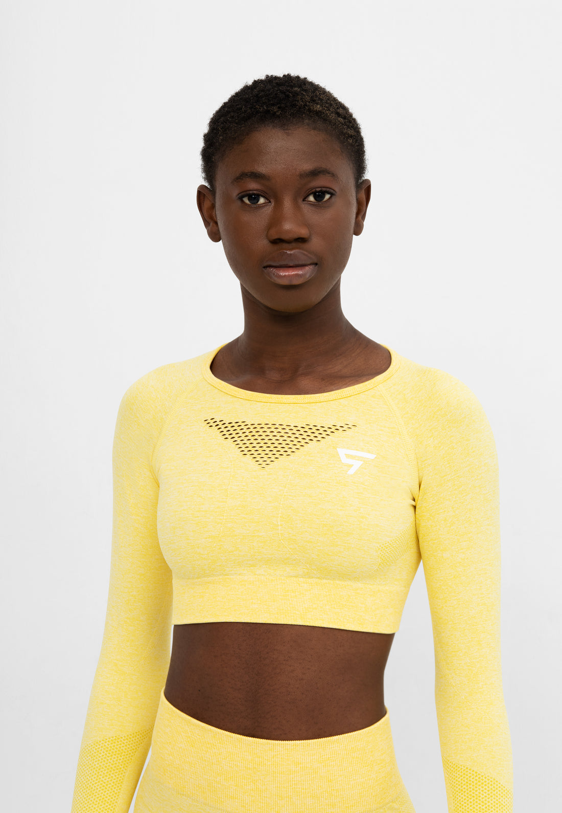 Long Sleeve Effort+ Seamless Cropped Long Sleeve Sport Top - Squatproof