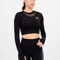 Long Sleeve Agility+ Seamless Cropped Long Sleeve Sport Top