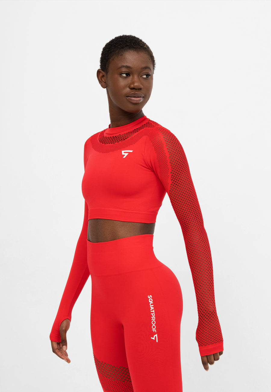 Long Sleeve Agility+ Seamless Cropped Long Sleeve Sport Top