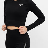 Long Sleeve Joy+ Ribbed Seamless Long Sleeve Sport Top - Squatproof