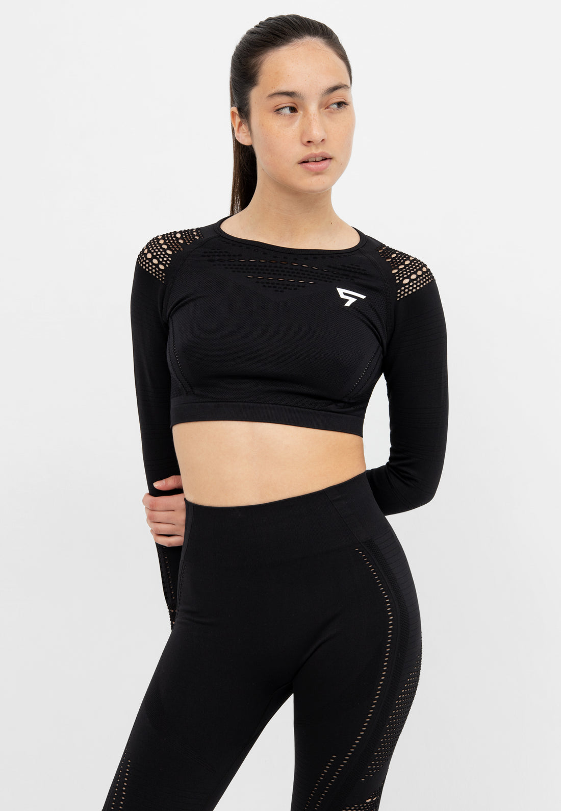 Vitality+ Cropped Sporttop met Lange Mouwen en Lange Mouwen