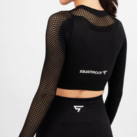 Long Sleeve Agility+ Seamless Cropped Long Sleeve Sport Top - Squatproof