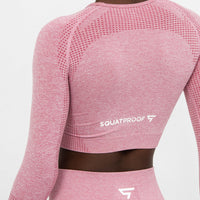 Long Sleeve Embody+ Seamless Cropped Long Sleeve Sport Top - Squatproof