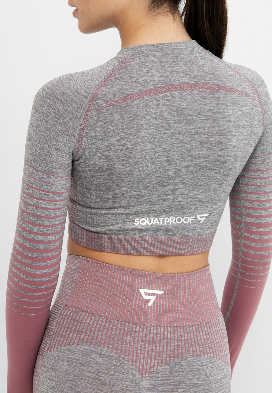 Long Sleeve Future+ Seamless Cropped Long Sleeve Sport Top