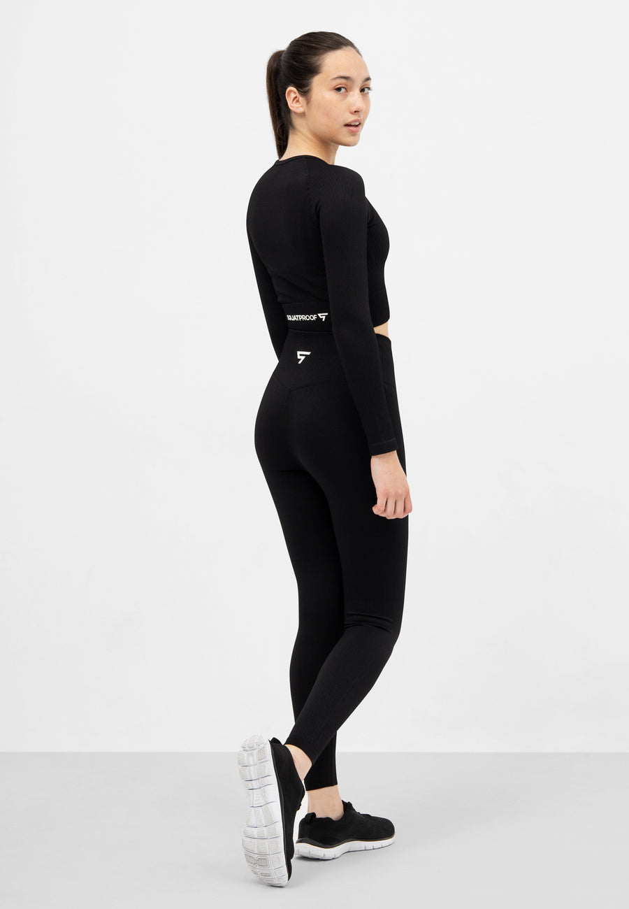 Leggings Joy+ Ribbed Seamless Sport Leggings - Squatproof