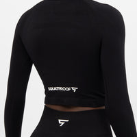 Long Sleeve Rush+ Seamless Cropped Long Sleeve Sport Top - Squatproof