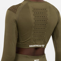 Long Sleeve Vitality+ Cropped Long Sleeve Sport Top - Squatproof