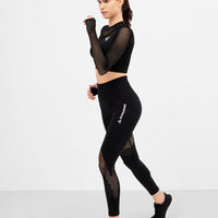 Long Sleeve Agility+ Seamless Cropped Long Sleeve Sport Top - Squatproof