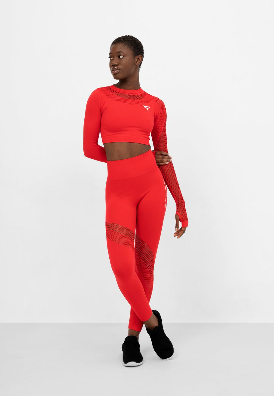 Long Sleeve Agility+ Seamless Cropped Long Sleeve Sport Top