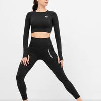 Long Sleeve Embody+ Seamless Cropped Long Sleeve Sport Top - Squatproof