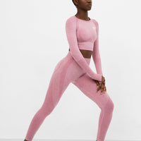 Long Sleeve Embody+ Seamless Cropped Long Sleeve Sport Top - Squatproof