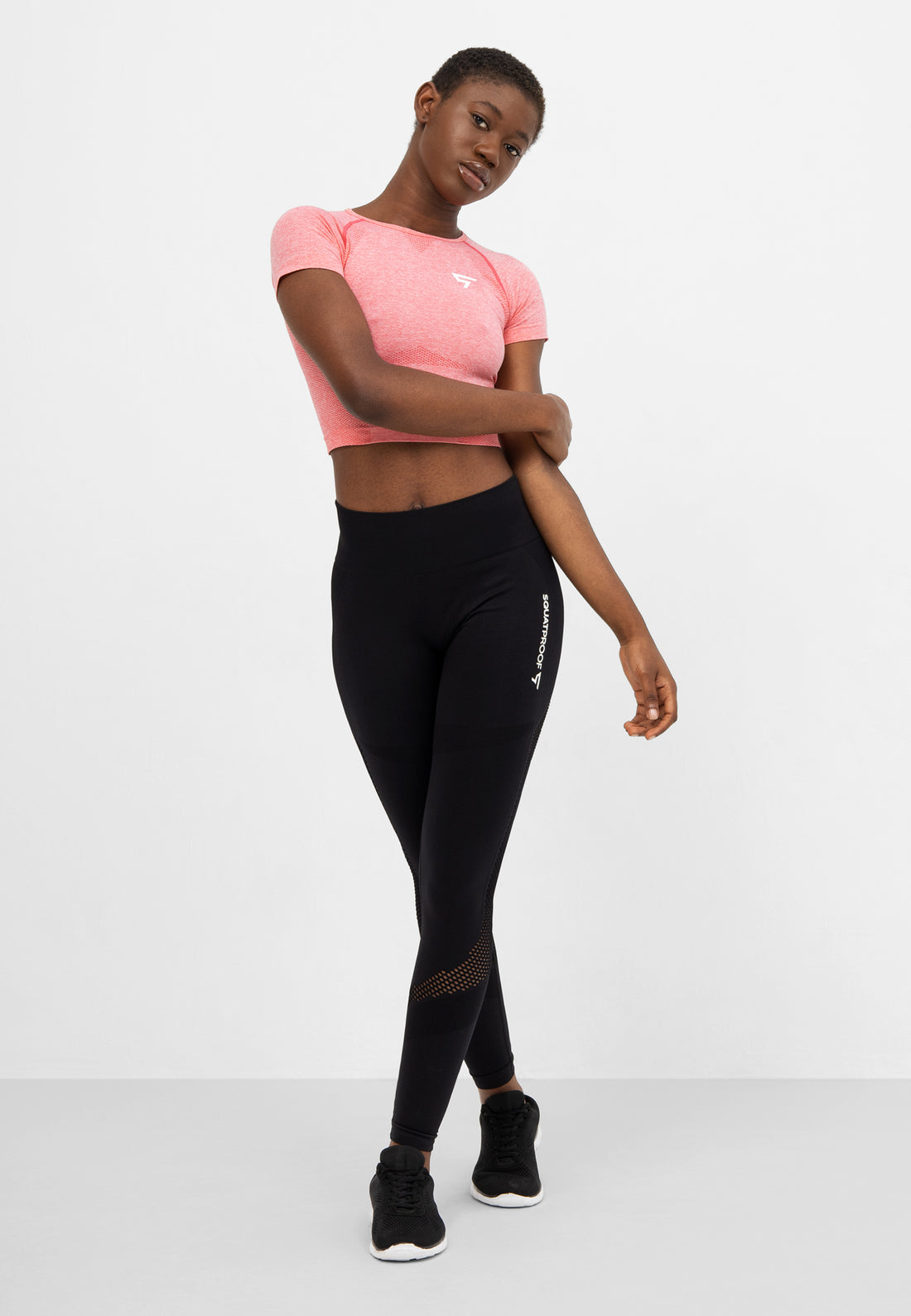 Leggings Mesh+ Seamless High Waisted Sport Leggings - Squatproof