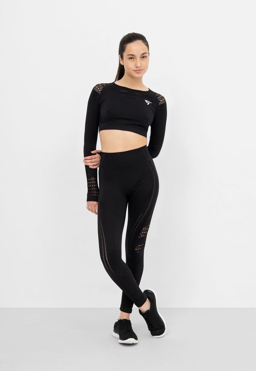 Long Sleeve Vitality+ Cropped Long Sleeve Sport Top - Squatproof