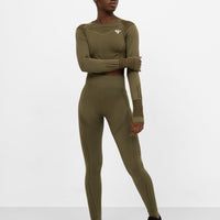 Long Sleeve Vitality+ Cropped Long Sleeve Sport Top - Squatproof