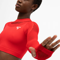 Long Sleeve Agility+ Seamless Cropped Long Sleeve Sport Top