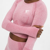 Long Sleeve Embody+ Seamless Cropped Long Sleeve Sport Top - Squatproof