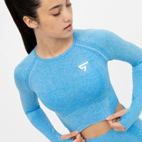 Long Sleeve Embody+ Seamless Cropped Long Sleeve Sport Top - Squatproof