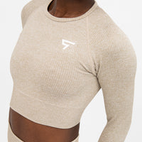 Long Sleeve Joy+ Ribbed Seamless Long Sleeve Sport Top - Squatproof