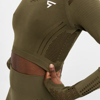 Long Sleeve Vitality+ Cropped Long Sleeve Sport Top - Squatproof