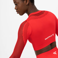 Long Sleeve Agility+ Seamless Cropped Long Sleeve Sport Top