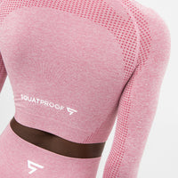 Long Sleeve Embody+ Seamless Cropped Long Sleeve Sport Top - Squatproof