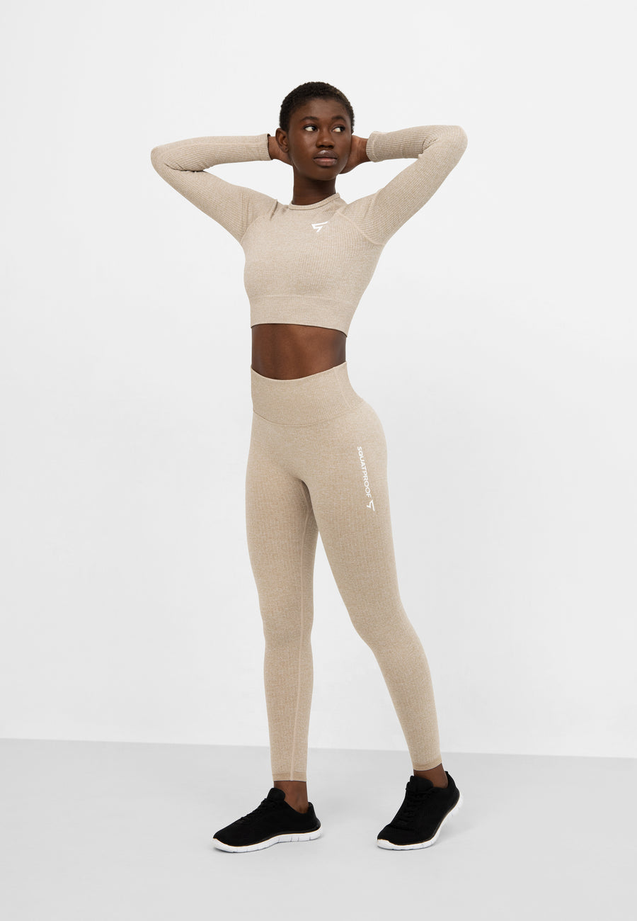 Leggings Joy+ Ribbed Seamless Sport Leggings - Squatproof