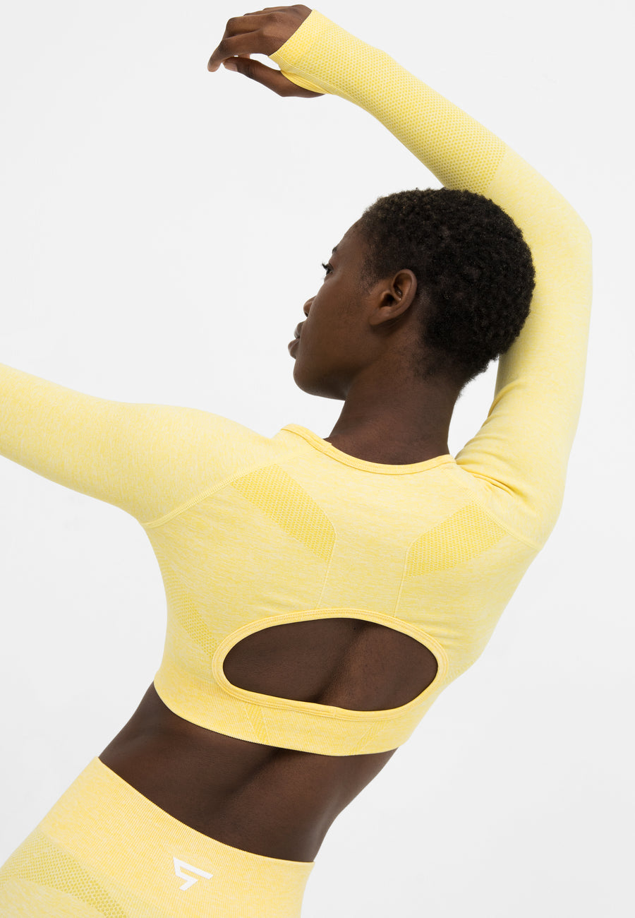 Long Sleeve Effort+ Seamless Cropped Long Sleeve Sport Top