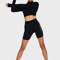 Long Sleeve Zest+ Seamless Cropped Long Sleeve Sport Top - Squatproof