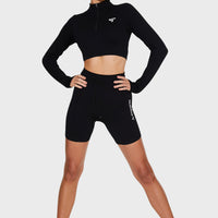 Long Sleeve Zest+ Seamless Cropped Long Sleeve Sport Top - Squatproof