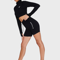 Long Sleeve Zest+ Seamless Cropped Long Sleeve Sport Top - Squatproof