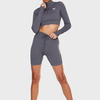 Long Sleeve Zest+ Seamless Cropped Long Sleeve Sport Top - Squatproof