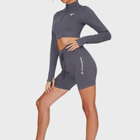 Long Sleeve Zest+ Seamless Cropped Long Sleeve Sport Top