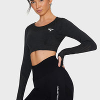 Long Sleeve Decisive+ Seamless Long Sleeve Sport Top - Squatproof