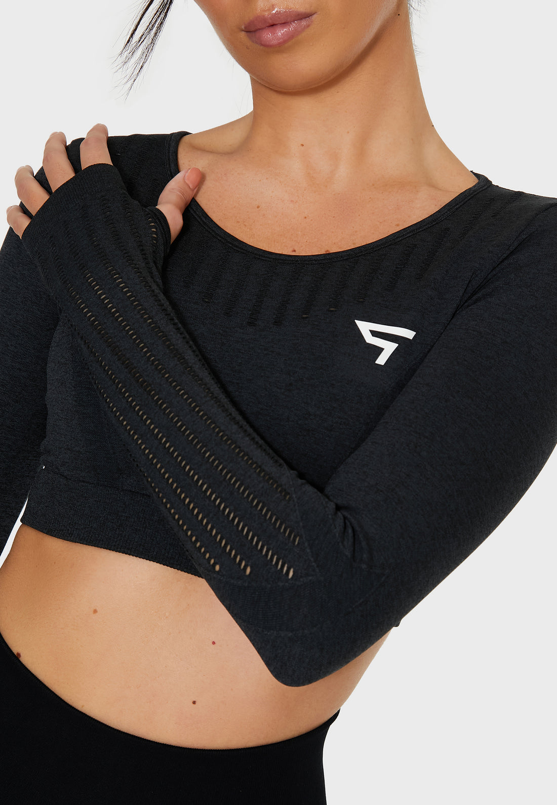 Long Sleeve Decisive+ Seamless Long Sleeve Sport Top - Squatproof