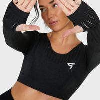 Long Sleeve Decisive+ Seamless Long Sleeve Sport Top - Squatproof