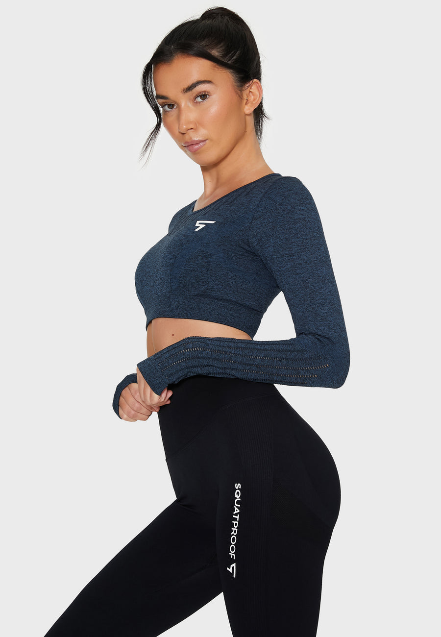 Long Sleeve Decisive+ Seamless Long Sleeve Sport Top - Squatproof