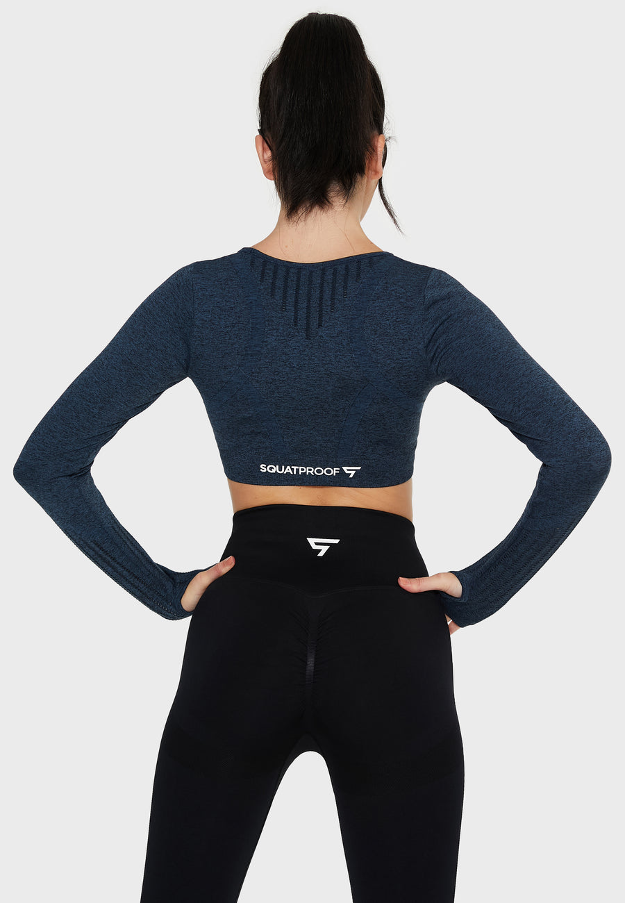 Long Sleeve Decisive+ Seamless Long Sleeve Sport Top - Squatproof